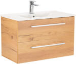 Leziter Dulap inferior Vario Clam 80 cu lavoar stejar-stejar (Vario072)