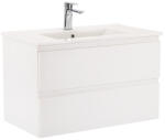 Leziter Dulap inferior Vario Forte 80 cu lavoar alb-alb (Vario037)
