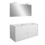Leziter Mobilier complet de baie Porto Prime 120 alb (POPR120F)
