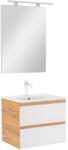 Leziter Mobilier complet de baie Vario Forte 60 stejar-alb (Vario007-k)