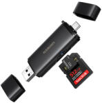 UGREEN Czytnik kart USB-C/USB-A 2w1 Ugreen CM803, SD+TF 312MB/s (65024) - blacktip