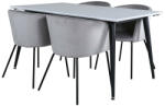  Étkezőgarnitúra Dallas 2739 (Szürke + Fekete)