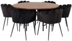  Étkezőgarnitúra Dallas 311 (Fekete)