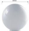 Rosa SPHERE 651171 Parkvilágító lámpa búra 400mm opál PMMA gömb 180mm nyakátmérő (651171)