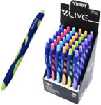 Vinson Golyóstoll nyomógombos gumírozott test Vinson Live F20 vegyes displ 36 db, írásszín kék - vegyesbolt