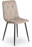 Klubfotel DORA étkezőszék bézs szövet/fekete