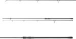 Daiwa Black Widow XT Carp horgászbot, 360 cm, 3 lb, 2 részes (11583-362)
