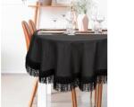 EUROFIRANY Jasper prémium terítő bolyhos rojtokkal Fekete - homeandstyle - 18 773 Ft