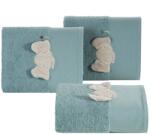 Eurofirany Baby59 elefántos kapucnis törölköző Kék 100x100 cm