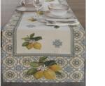 EUROFIRANY Citromos gobelin asztalterítő Natúr 45x140 cm +/-5%