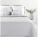 EUROFIRANY Len4 vászon szerkezetű préselt mintás ágytakaró Ezüst 220x240 cm