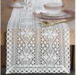 EUROFIRANY Mary asztalterítő Fehér 40x140 cm