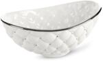 Eurofirany Adore steppelt hatású kerámia tál Fehér 35x22x15 cm