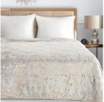 EUROFIRANY Glamo puha plüss takaró márványos mintával Acélszürke 150x200 cm