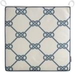 Eurofirany Garden17 kerti székpárna vízálló anyagból tengerész Fehér 42x42x4 cm