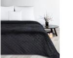EUROFIRANY Luiz5 bársony ágytakaró Fekete 220x240 cm