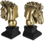 EUROFIRANY Lovas könyvtámasz szett Fekete 23x9x21 cm