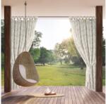 EUROFIRANY Garden12 vízálló kerti függöny elkötővel Krémszín 155x240 cm