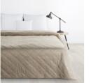 EUROFIRANY Luiz bársony ágytakaró fényes mintával Bézs 170x210 cm