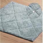 EUROFIRANY Chic2 pamut fürdőszobaszőnyeg kristályokkal Ezüst 50x70 cm