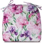 Eurofirany Garden34 kerti székpárna vízálló anyagból Rózsaszín 40x38x4 cm