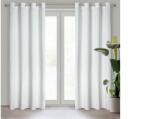 EUROFIRANY Rosa bársony sötétítő függöny Fehér 140x250 cm