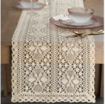 EUROFIRANY Mary asztalterítő Világosbézs 40x140 cm