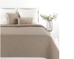 EUROFIRANY Len4 vászon szerkezetű préselt mintás ágytakaró Bézs 220 x 240 cm