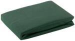 EUROFIRANY Jersey pamut gumis lepedő Sötétzöld 240x220 cm +30 cm