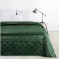 EUROFIRANY Luiz bársony ágytakaró fényes mintával Zöld 220x240 cm