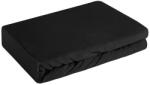 EUROFIRANY Jersey3 pamut gumis lepedő Fekete 240x220 cm + 30 cm