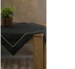 EUROFIRANY Dorita fekete asztalterítő 85x85 cm