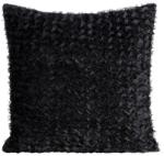 Eurofirany Tiffany mohér díszes párnahuzat sifon anyagból Fekete 45x45 cm