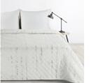 EUROFIRANY Blink1 mikroszálas ágytakaró ezüst fényű mintával Fehér 220x240 cm