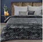 EUROFIRANY Blink3 bársony ágytakaró fényes mintával Fekete 220 x 240 cm