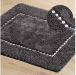 EUROFIRANY Chic pamut fürdőszobaszőnyeg kristályokkal Acélszürke 50x70 cm