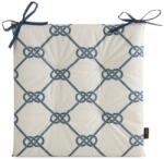 Eurofirany Garden17 kerti székpárna vízálló anyagból tengerész Fehér 43x43 cm