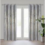 EUROFIRANY Renia bársony sötétítő függöny Ezüst 140x250 cm