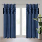 EUROFIRANY Sami fodros dekor függöny Gránátkék 140x250 cm