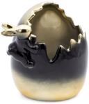 EUROFIRANY Fekete-arany húsvéti dekoráció Fekete 15x11x14 cm