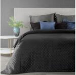 EUROFIRANY Dimon bársony ágytakaró Fekete 200 x 220 cm