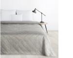 EUROFIRANY Luiz bársony ágytakaró fényes mintával Ezüst 200x220 cm