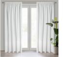 EUROFIRANY Rosa bársony sötétítő függöny Fehér 140x270 cm