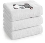 Eurofirany Baby73 pandás gyerek törölköző Fehér 50x90 cm