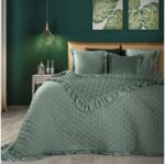 EUROFIRANY Isabel mikroszálas ágytakaró Sötét menta 220x240 cm