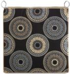 Eurofirany Garden19 kerti székpárna vízálló anyagból Fekete 42x42x4 cm