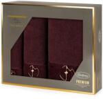 Eurofirany Gaja Eva Minge 3Db-os pamut törölköző szett Bordó