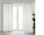 EUROFIRANY Aleta zsenília sötétítő függöny Világosbézs 135x250 cm