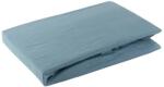 EUROFIRANY Jersey pamut gumis lepedő Kék 240x220 cm + 30 cm