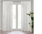 EUROFIRANY Feza mintás dekor függöny Fehér 140x300 cm